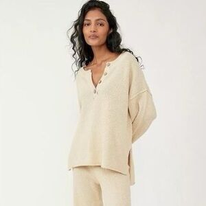 100% Cotton Free People FP Beach Hailee Sweater Top